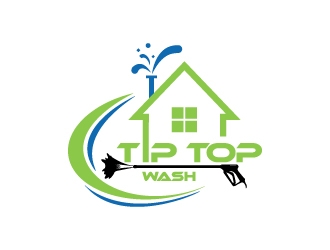 Tip Top Wash logo design by wongndeso
