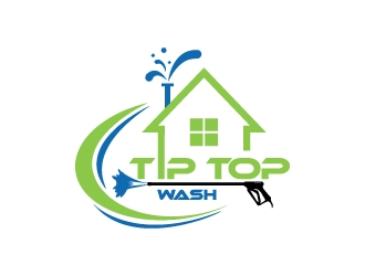 Tip Top Wash logo design by wongndeso