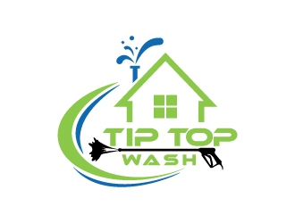 Tip Top Wash logo design by wongndeso