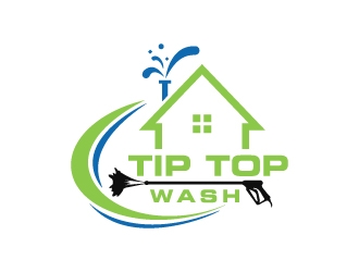 Tip Top Wash logo design by wongndeso