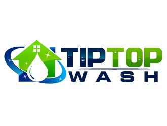 Tip Top Wash logo design by THOR_