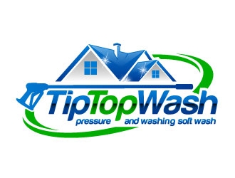 Tip Top Wash logo design by daywalker
