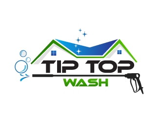Tip Top Wash logo design by harshikagraphics