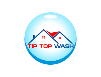 Tip Top Wash logo design by MUNAROH