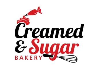Creamed & Sugar Bakery logo design by ingepro
