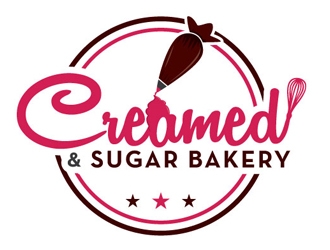 Creamed & Sugar Bakery logo design by shere