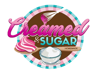Creamed & Sugar Bakery logo design by coco