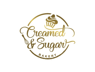 Creamed & Sugar Bakery logo design by Boomstudioz