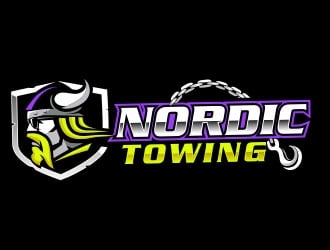 Nordic Towing logo design by Sorjen