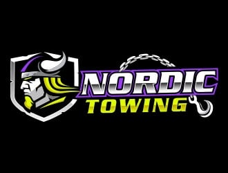 Nordic Towing logo design by Sorjen