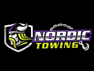 Nordic Towing logo design by Sorjen