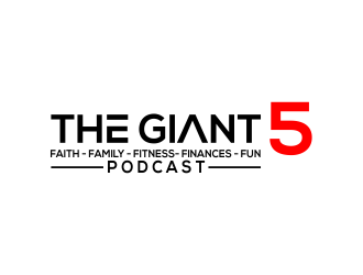 The Giant 5 Podcast logo design by MUNAROH