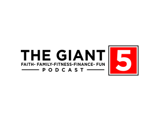 The Giant 5 Podcast logo design by akhi