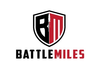 BATTLE MILES logo design by REDCROW