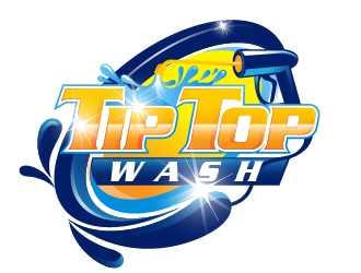Tip Top Wash logo design by Suvendu