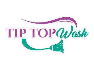 Tip Top Wash logo design by fawadyk