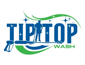 Tip Top Wash logo design by fawadyk