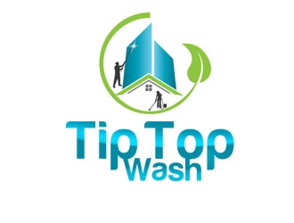Tip Top Wash logo design by gilkkj