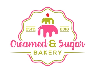 Creamed & Sugar Bakery logo design by MAXR