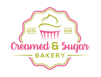 Creamed & Sugar Bakery logo design by MAXR