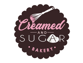 Creamed & Sugar Bakery logo design by coco