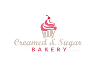 Creamed & Sugar Bakery logo design by Webphixo