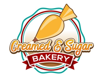 Creamed & Sugar Bakery logo design by DreamLogoDesign