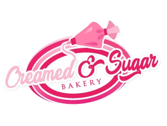 Creamed & Sugar Bakery logo design by samuraiXcreations
