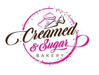 Creamed & Sugar Bakery logo design by jaize