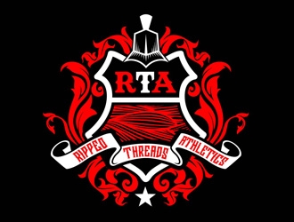 Ripped Threads Athletics  logo design by DreamLogoDesign