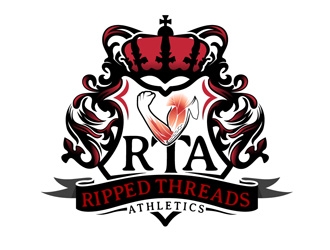 Ripped Threads Athletics  logo design by DreamLogoDesign