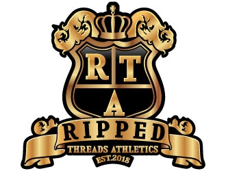 Ripped Threads Athletics  logo design by uttam