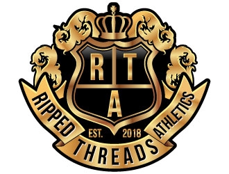 Ripped Threads Athletics  logo design by uttam