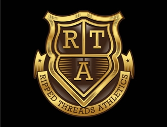 Ripped Threads Athletics  logo design by MAXR