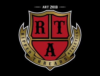 Ripped Threads Athletics  logo design by Suvendu