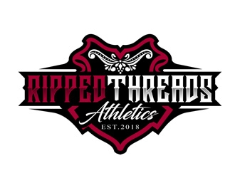 Ripped Threads Athletics  logo design by DreamLogoDesign