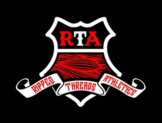 Ripped Threads Athletics  logo design by DreamLogoDesign
