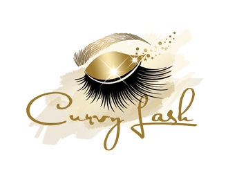 Curvy Lash  logo design by ingepro