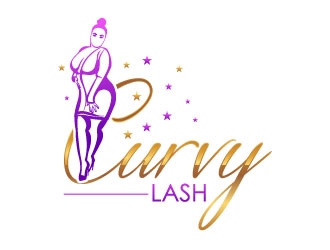 Curvy Lash  logo design by uttam