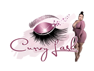 Curvy Lash  logo design by ingepro