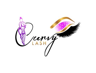 Curvy Lash  logo design by uttam