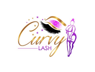 Curvy Lash  logo design by uttam