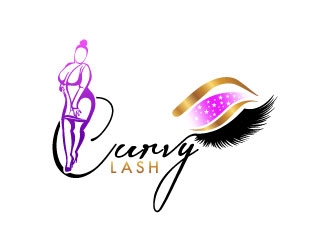 Curvy Lash  logo design by uttam