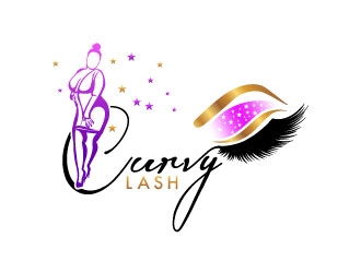 Curvy Lash  logo design by uttam