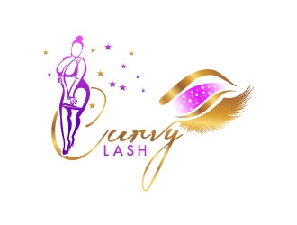 Curvy Lash  logo design by uttam