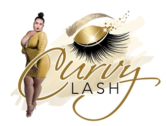 Curvy Lash  logo design by ingepro