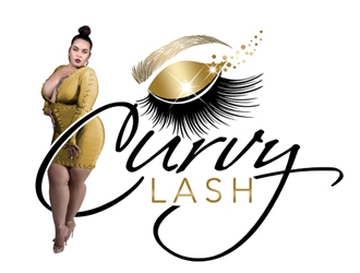 Curvy Lash  logo design by ingepro