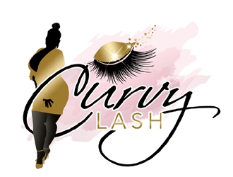 Curvy Lash  logo design by ingepro