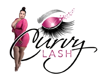 Curvy Lash  logo design by ingepro