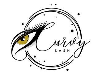 Curvy Lash  logo design by shere